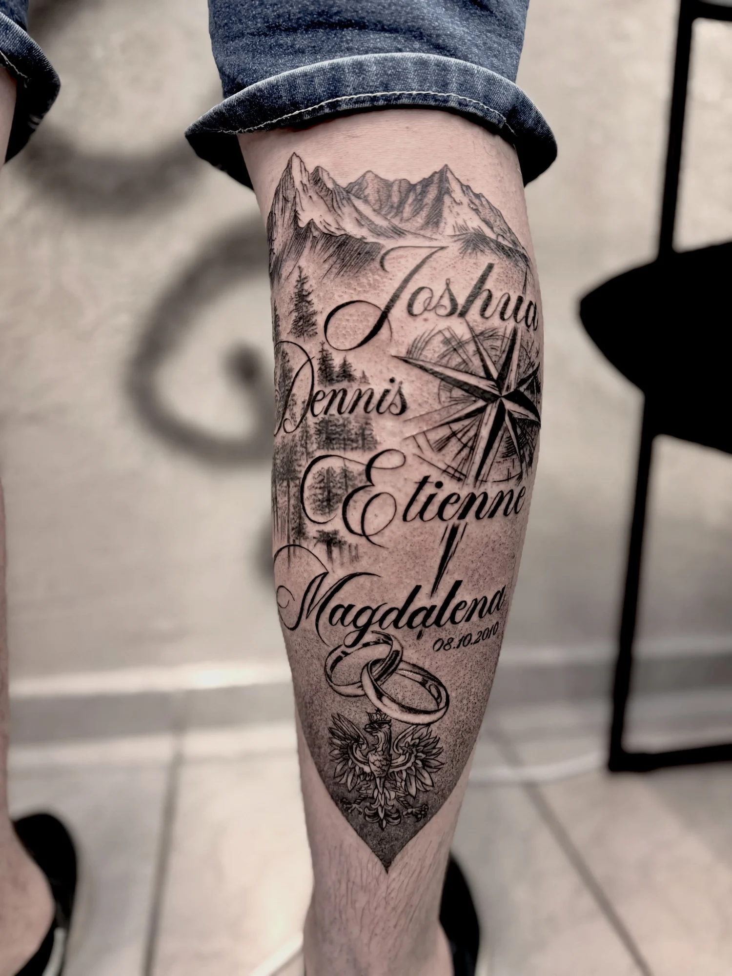 Portrait oder Namens-Tattoo